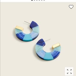 Made-in-Italy mixed acetate hoop earrings